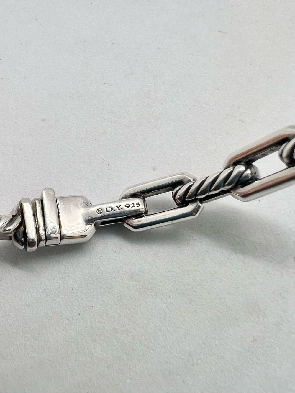 David Yurman Stax Link Bracelet with Pavé Diamonds - Picture 6 of 14